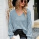 Long sleeved Plus Women Sweater Elegant Loose Size neck