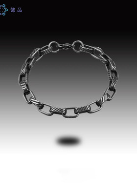 凯撒手链男钛钢不掉色夏季潮个性简约百搭冷淡风配饰女高级感饰品