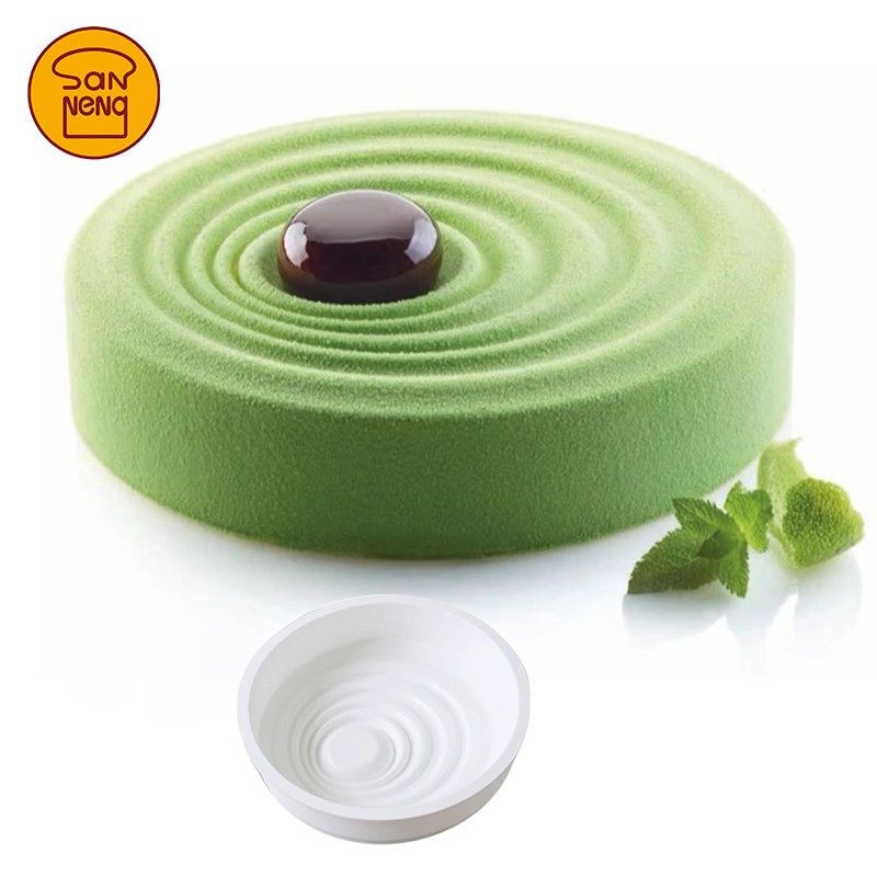 三能硅胶圆形涟漪模28.205.87.0065法式甜品慕斯磨具布丁蛋糕模具