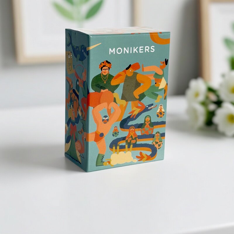 姓名卡MONIKERS桌游2-12人英文版休闲聚会欢乐派对破冰卡牌游戏