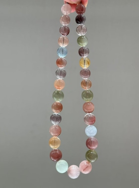 天然彩兔毛水晶项链韦雪同款大颗粒毕业级收藏级兔毛水晶项链