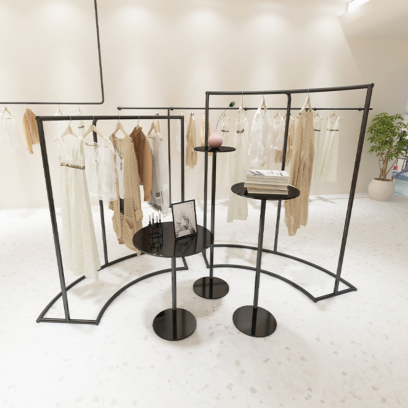 服装店展示架不锈钢电镀中岛