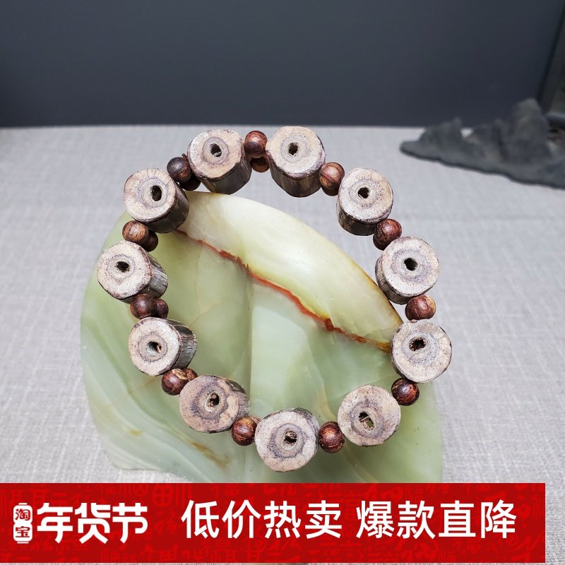 海南降真香手串沉水桶珠天然霜降帝王香白黄油虫漏花香奶香醇厚,饰品/流行首饰/时尚饰品新,沉香,淘宝优惠券,粉丝福利购,淘宝优惠卷