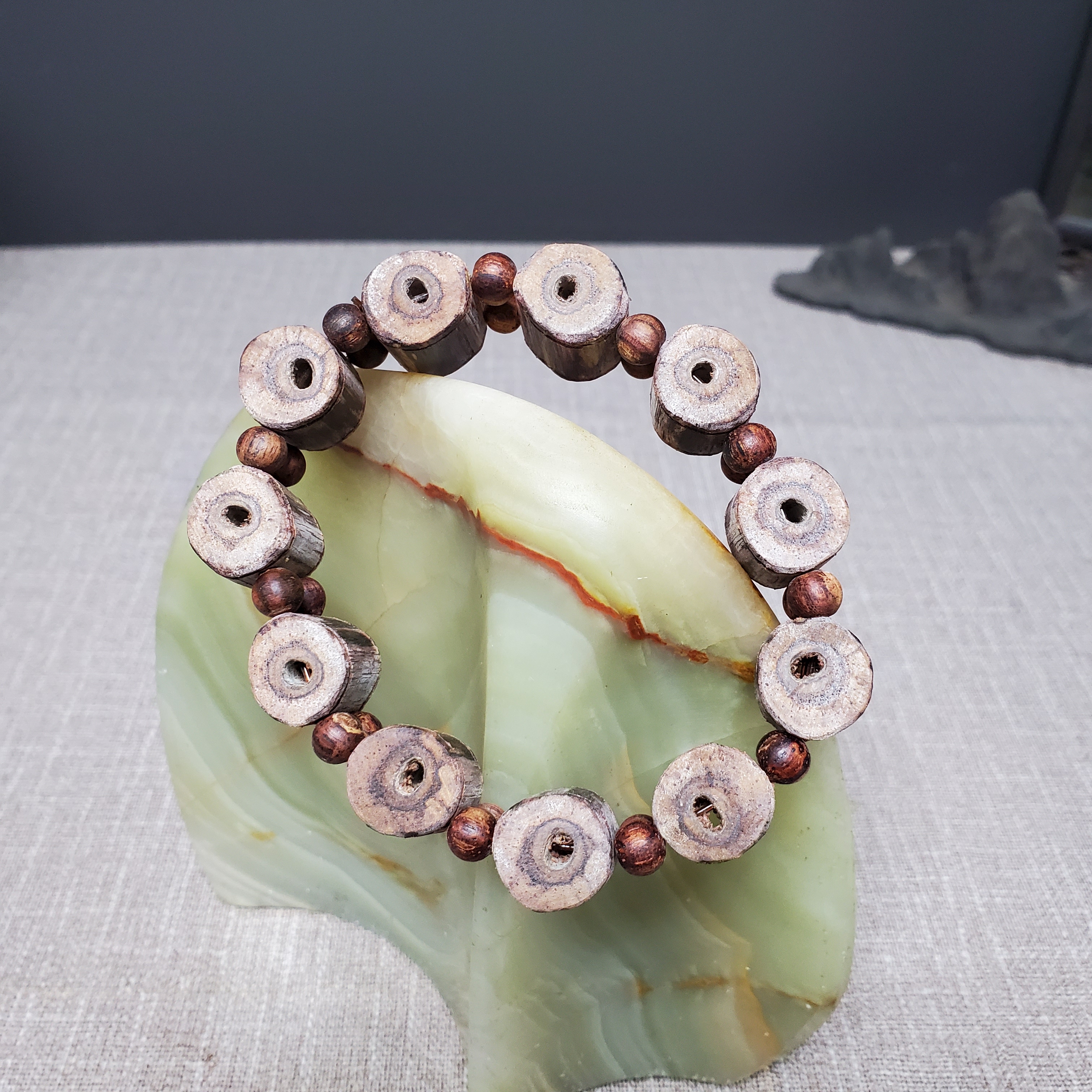 海南降真香手串沉水桶珠天然霜降帝王香白黄油虫漏花香奶香醇厚