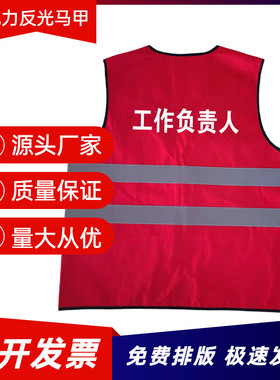 工作负责人红马甲国网电力反光背心红色黄色蓝色安全员专责监护人