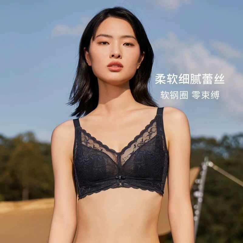 清仓 专柜正品薄兔耳朵BC杯软钢圈托胸显小性感时尚透气蕾丝文胸