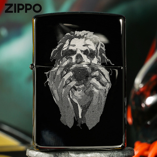 创意防风煤油火机男士 黑冰小丑哭泣官方正品 送礼 打火机 zippo正版