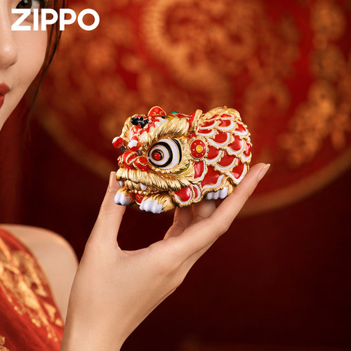 Zippo非遗系列锦绣灵狮送礼好物