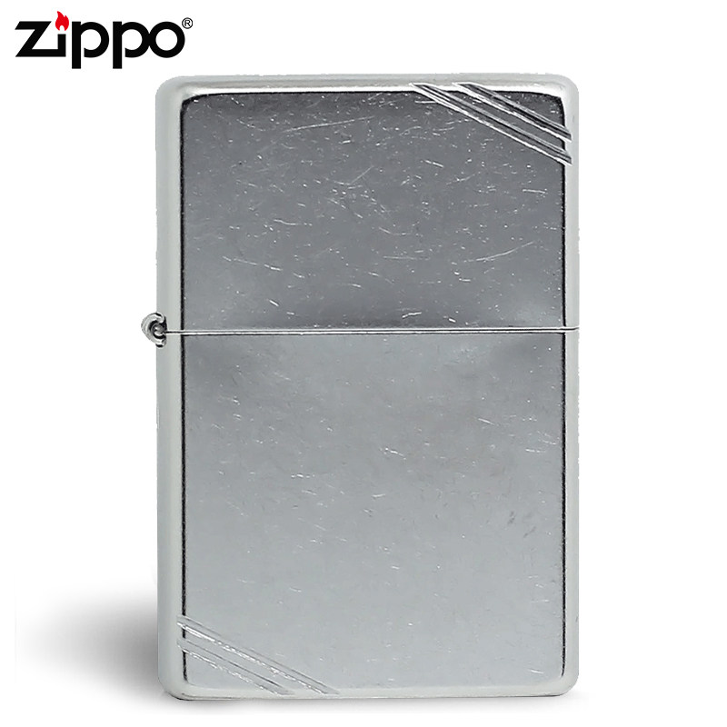 zippo打火机正版原装正品花砂镀铬钻石刀刻267芝宝正品纯铜打火机