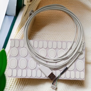 罗技G102鼠标线白色黑色DIY罗技G102鼠标线 G102hero连接线