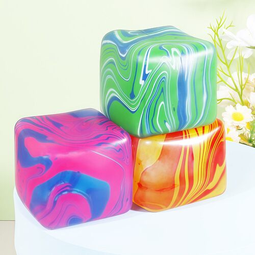 跨境亚马逊流纹冰块捏捏乐Needoh同款雪花冰块捏捏慢回弹解压玩具