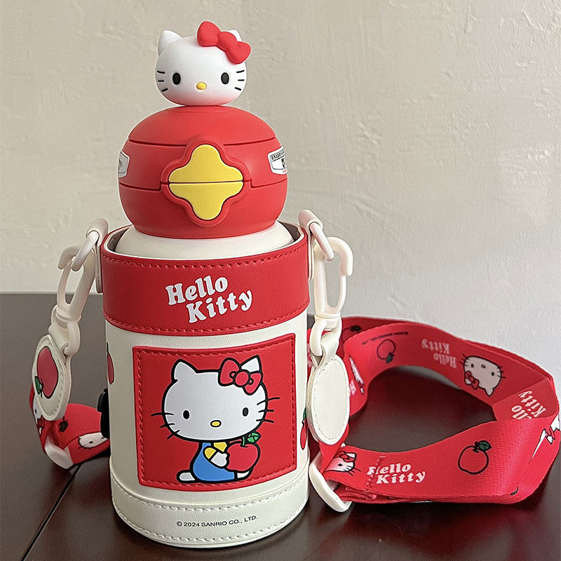 杯具熊星辰双饮杯HelloKitty凯蒂猫保温杯子学生男女儿童便携水壶