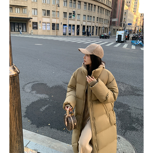 外套 本希benxe 寒冬大被子 慵懒风保暖羽绒服冬季 宽松显瘦长款