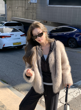 11.08本希benxe/矜贵千金 以假乱真2.0 毛料升级仿皮草毛毛外套