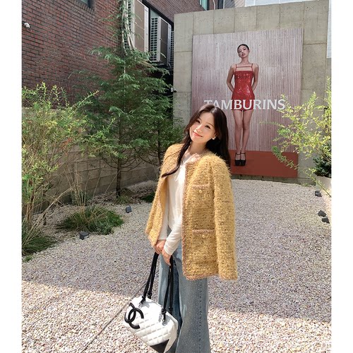 小香风外套本希benxe花纱