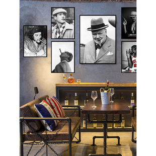 切格瓦拉挂画酒吧咖啡店雪茄装饰画伟人名人卧室复古人物海报壁画