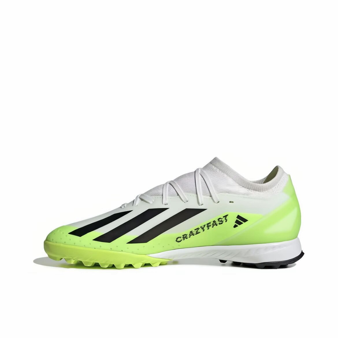 adidas 圆头胶质碎钉PU革 足球鞋 男女同款 绿黑白ID9337成都qy仓