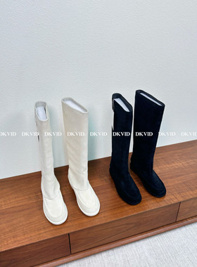 DKVID 10-18 Low heel and comfortable 低跟长筒裤管骑士靴