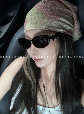 DENTUATUA 复古甜心风！25FW 可拆卸蝴蝶结金属猫眼墨镜 太阳眼镜