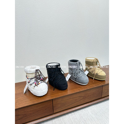DKVID 25s新色 色彩设定 厚底真皮太空靴加绒短筒棉鞋雪地靴