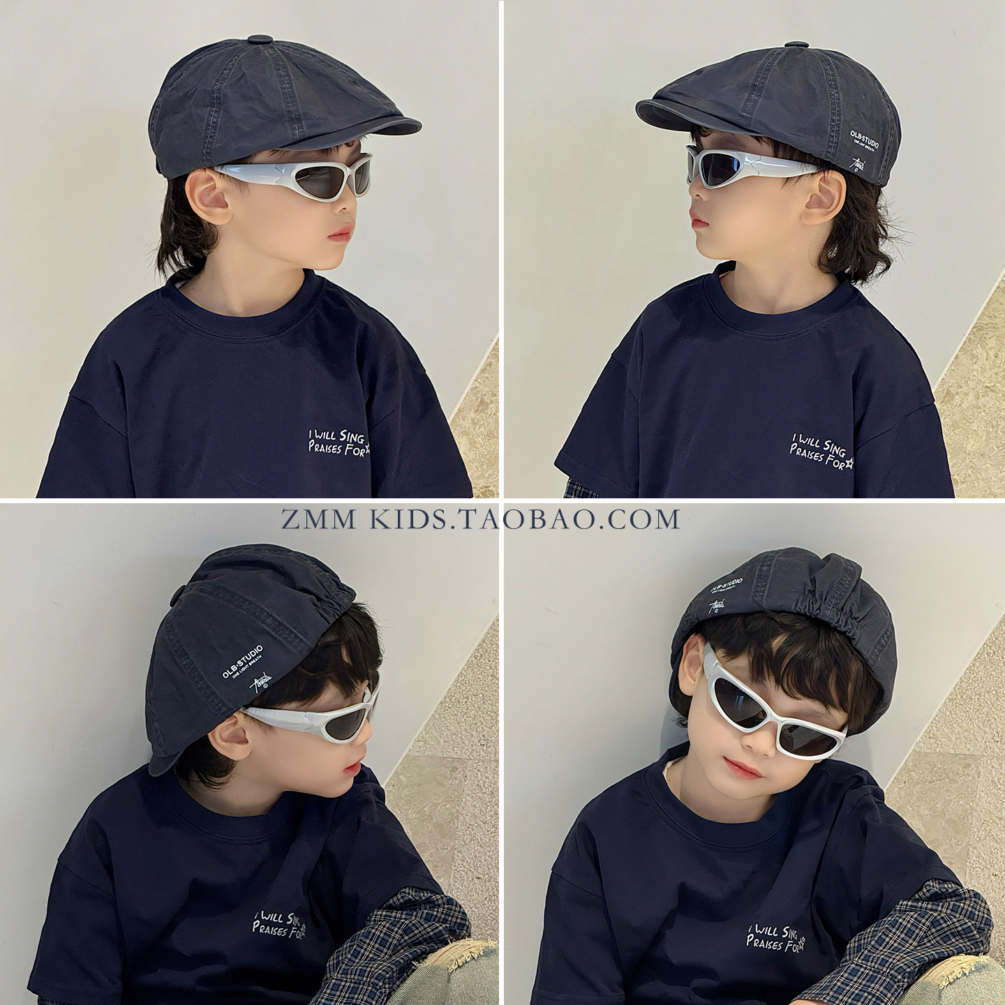 儿童贝雷帽子秋季2025新款大男孩秋款前进小报童痞帅气炸街潮秋天,童装/婴儿装/亲子装,帽子,淘宝优惠券,粉丝福利购,淘宝优惠卷