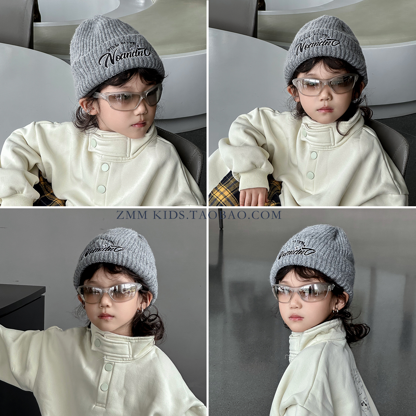 儿童毛线冷帽子针织2025新款冬季中大男孩宝小痞帅气炸街潮超好看