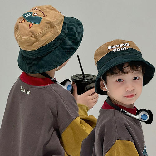 儿童渔夫帽子2025新款秋季冬季大男孩宝小痞帅气炸街中酷入秋秋天