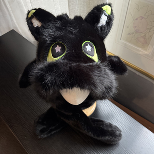 冬天 围脖女男孩捏耳朵会动 儿童帽子围巾一体无牙仔2025新款 冬季