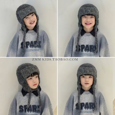 儿童毛线帽子冬季护耳中大男孩小痞帅气炸街超好看的冬天潮流韩版