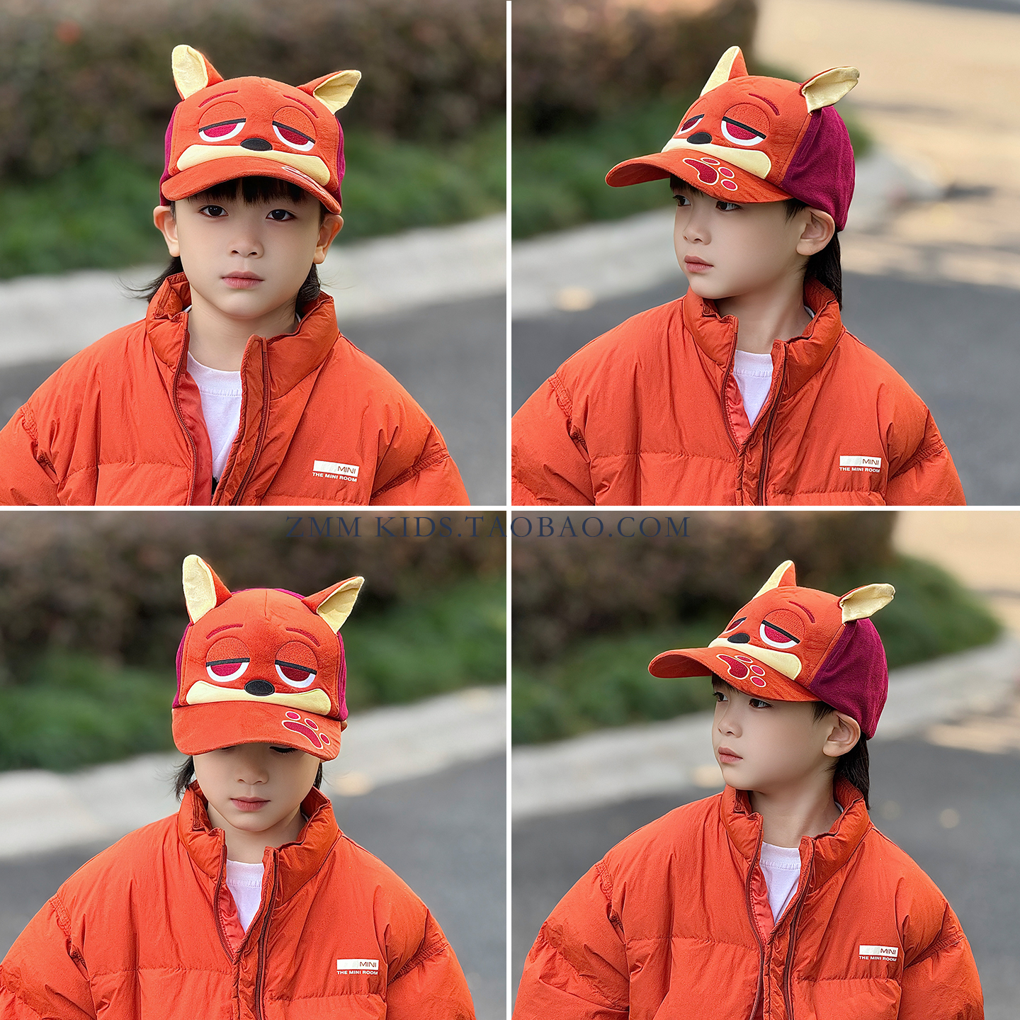 儿童棒球帽子狐狸尼克2025新款朱迪鸭舌中大男孩冬季疯狂动物城2