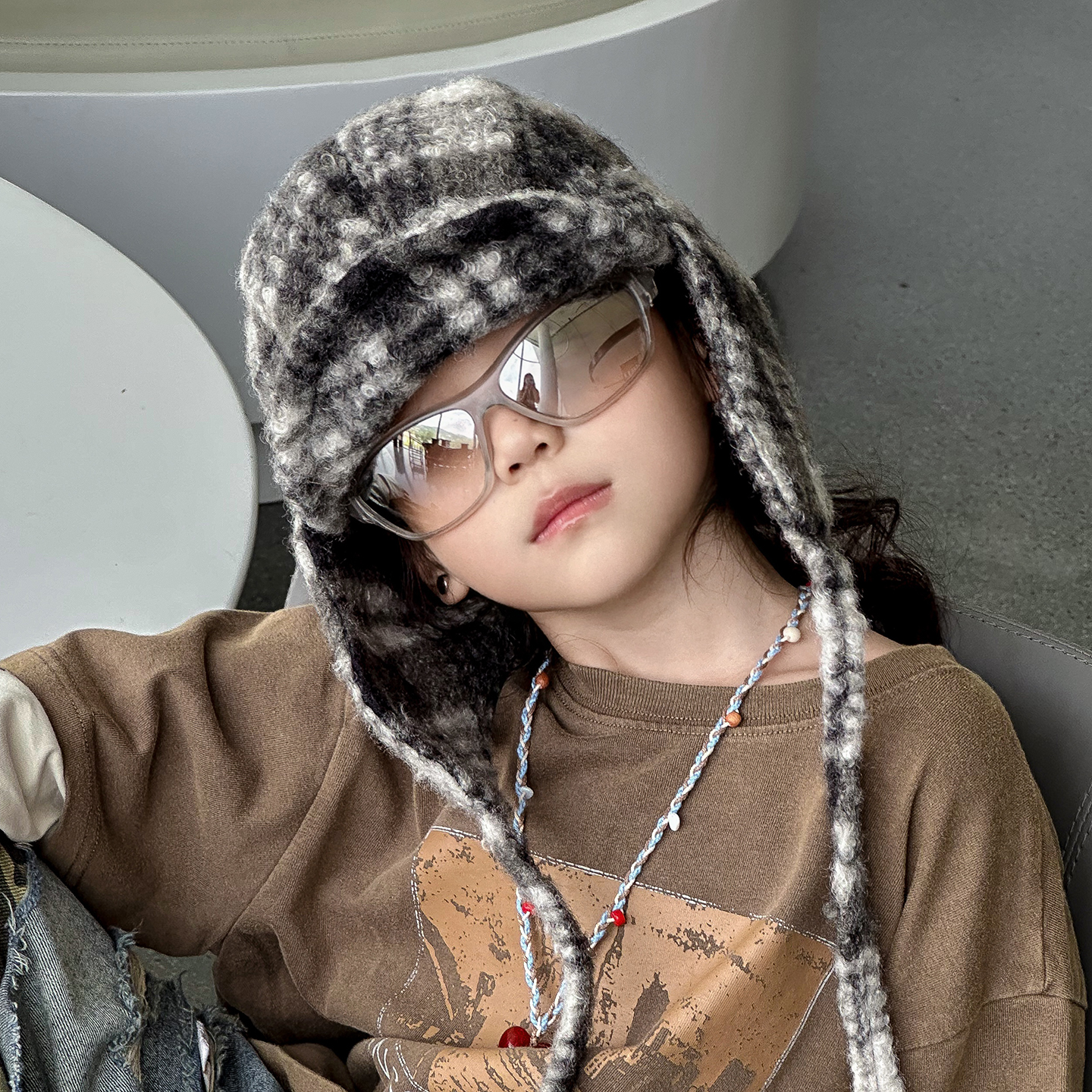 儿童雷锋棉帽子2025新款冬季中大男孩宝小痞帅气炸街护耳潮酷冬天