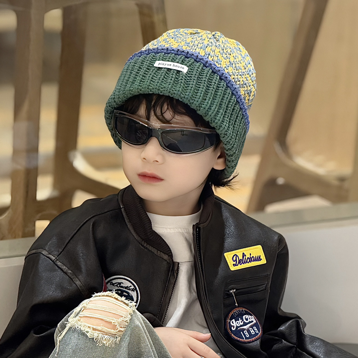 儿童毛线冷帽子中大男孩宝小痞帅气炸街潮流韩版酷秋冬季超好看的,童装/婴儿装/亲子装,帽子,淘宝优惠券,粉丝福利购,淘宝优惠卷
