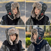 儿童雷锋棉帽子哈尔滨雪乡东北防寒中大男孩痞帅气护耳冬季 冬天潮