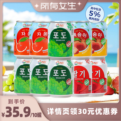 九日葡萄桃子西柚草莓238ml