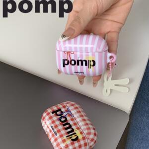 pomp原创设计两色格子耳机壳airpods2/3适用于苹果pro2菲林耳机保护套
