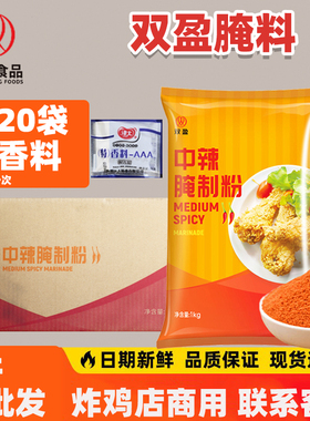 双盈中辣腌制粉华莱仕专用辣味腌料炸鸡汉堡中辣腌制粉BBQ原味