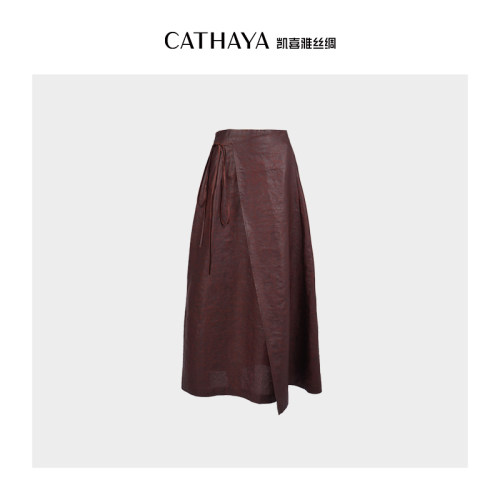 CATHAYA/凯喜雅细带斜片松紧半裙DUK2FYJM114