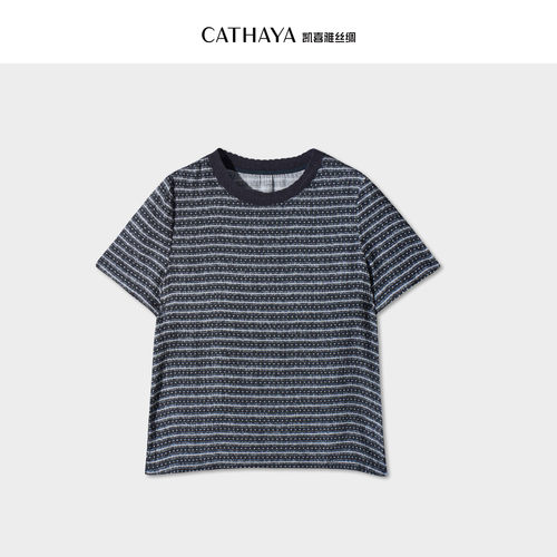 CATHAYA/凯喜雅花边领短袖REK2FOJN276