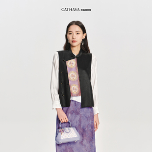 CATHAYA 背心马甲NFK2FHJN101 凯喜雅新中式