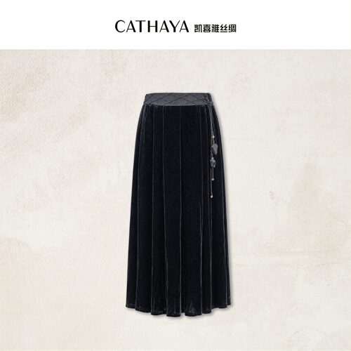 CATHAYA/凯喜雅丝绒半身裙DUK2FYJN774
