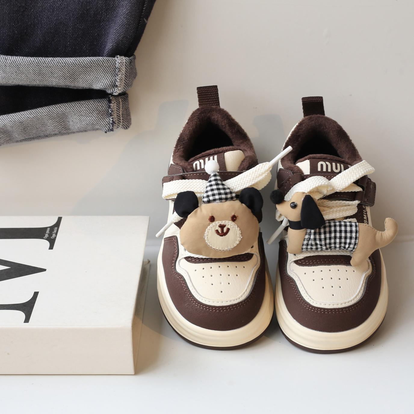 加绒童鞋儿童运动鞋男童鞋子2025新款韩版女童板鞋保暖二棉鞋软底