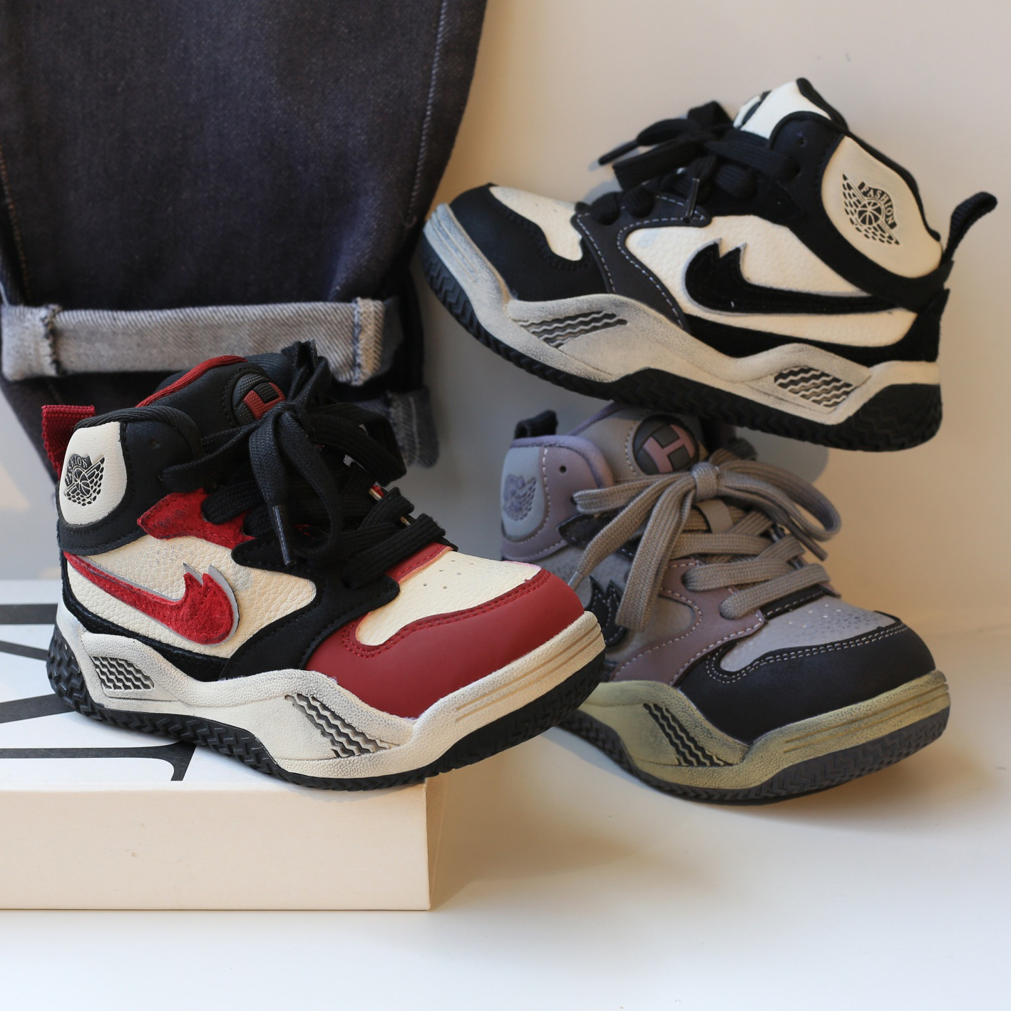 时尚加绒亲子童鞋儿童板鞋男童鞋子高帮女童篮球鞋学生二棉运动鞋,童鞋/婴儿鞋/亲子鞋,板鞋,淘宝优惠券,粉丝福利购,淘宝优惠卷