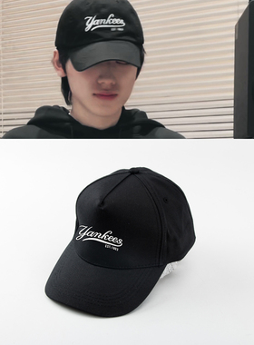 宋亚轩同款帽子 时代少年团鸭舌帽yankees字母棒球帽应援印花男女