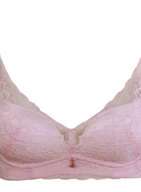 爱黛春夏新品体雕无钢圈聚拢内衣性感蕾丝文胸T8622A