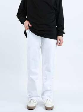 STC美式嘻哈运动休闲白色百搭男女情侣耐磨潮街舞hiphop滑板长裤