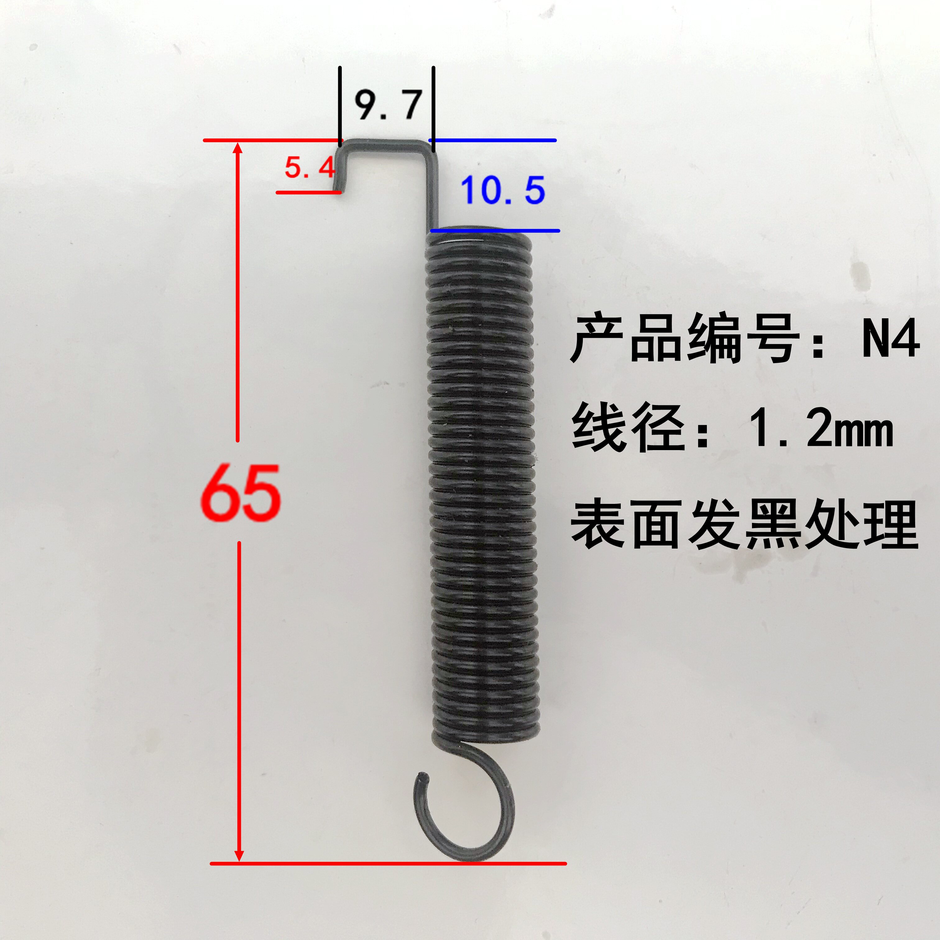 弹簧钩铁门架广告架门型展架注水门型架不锈钢拉簧现货螺丝配件图片
