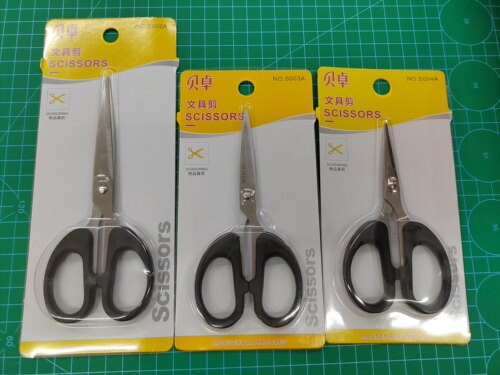 正品贝卓文具剪刀S002A S003A S004A 办公事务学生家用不锈钢剪刀