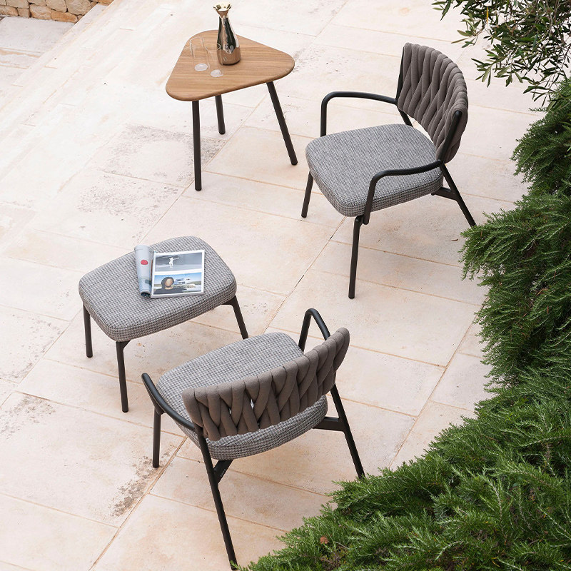 户外藤编沙发别墅庭院休闲室内室外阳台酒店商用实木藤椅露天组合