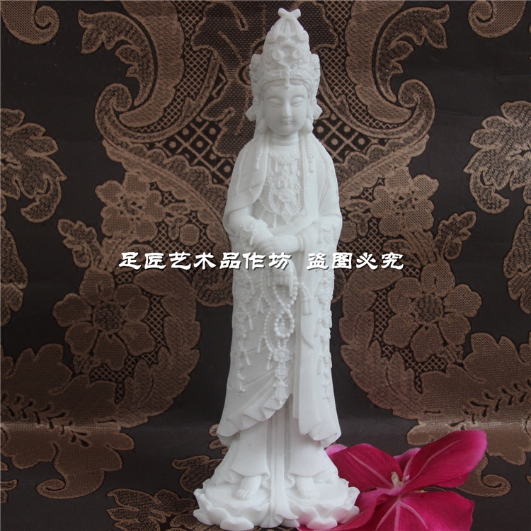 观音佛像镇宅摆件石雕工艺品包邮