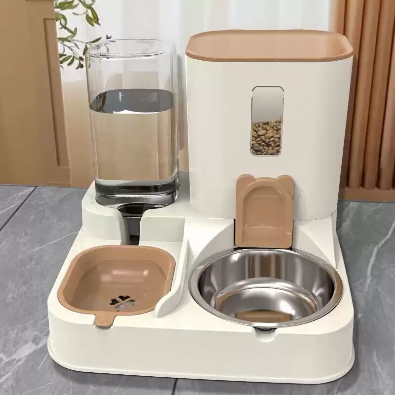 猫咪宠物喂食器猫食具自动通用